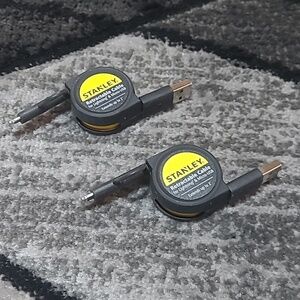 STANLEY RETRACTABLE COMBO CHARGING CABLES FOR LIGHTNING & MICRO-USB PRIC…
